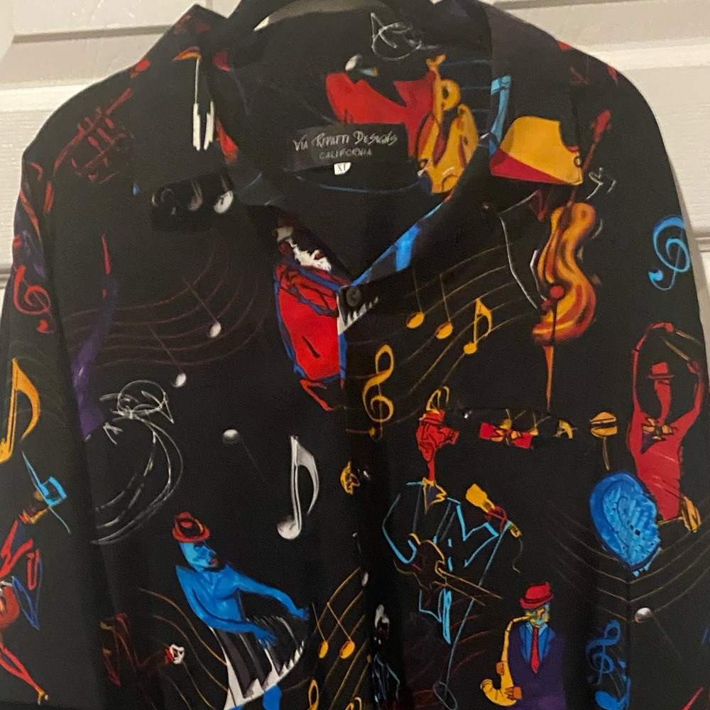 VIA RIPATTI JAZZ/MUSICIAN SHIRT VINTAGE NWOT - Picture 5 of 8